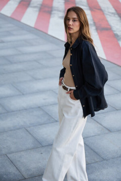 Рубашка джинсовая оверсайз