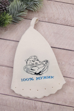 Шапка банная GL1052 100% мужик