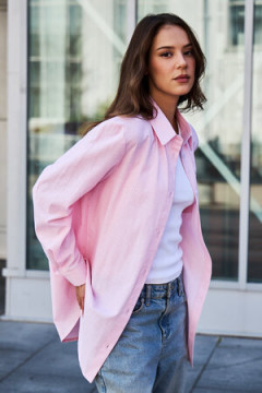 Рубашка оверсайз в полоску хлопковая