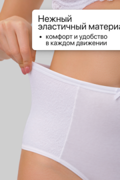 Трусы 3903 хлопковые высокие 3 шт