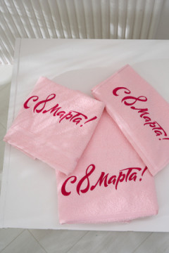 Полотенце 14418/14 8 марта махровое плотность 350гр