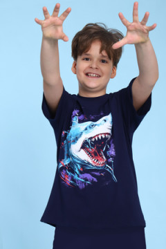 Пижама с шортами арт. ПМ-022-058 Акула