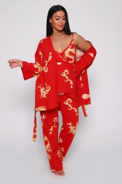 Пеньюар тройка Драконы 929