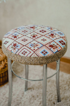 Подушка для мебели Сидушка на табурет круглая