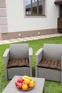 Подушка для мебели с завязками с 2 сторон PO52x60