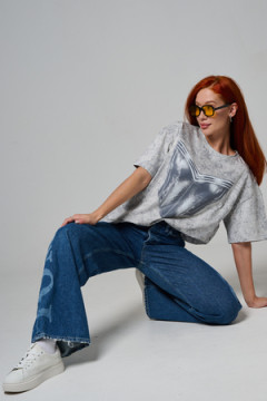 8594 футболка женская оверсайз