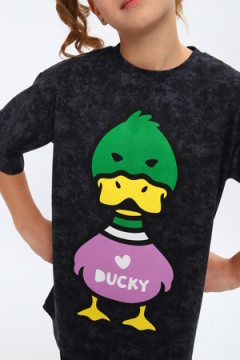 Костюм с велосипедками для девочки "Утка Луи" арт. КД-001-1