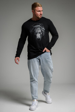 8514 Футболка с длинным рукавом мужская