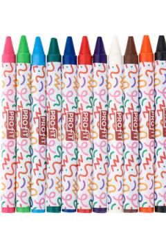 Набор восковых мелков для дет.твор. ЕДИНОРОЖКА (ШМ-4522),12цв в к/к с подв