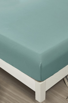 КПБ полукомплект простыня на резинке Борт 25 + 2 наволочки 70*70 изумруд