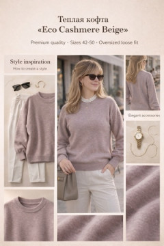 Джемпер Eco Cashmere Beige арт. 2701