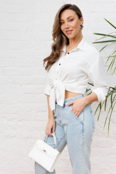 Рубашка классическая офисная с длинным рукавом 56001