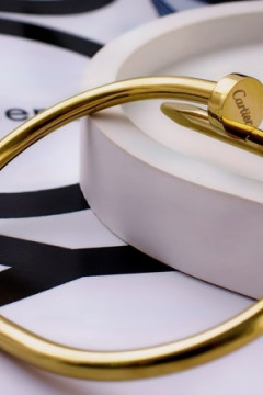 Браслет Гипоаллергенный из медицинского сплава, в стиле Картье Гвоздь + Подарок, в подарочном мешочке