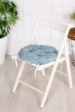 Подушка для мебели Bio-Line круглая с 4 завязками, 4 точки рогожка. P