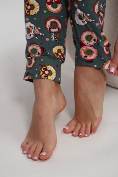 Пижама с брюками Любимая Пончики