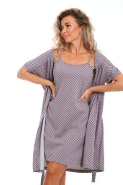 Пеньюар с сорочкой с сорочкой Флора 044