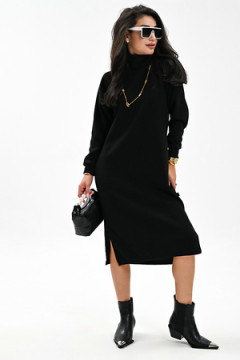 Платье теплое в рубчик