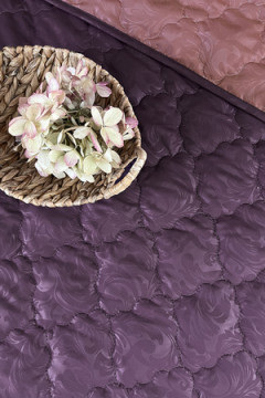 КПБ с одеялом New Style КМ-025 баклажан-бордо