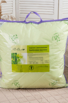 Подушка "Бамбук" тик на молнии лебпух+бамбук, стег, лента, сумка(Н)
