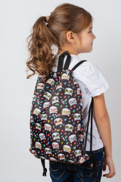 Мешок для обуви Коты черный фон