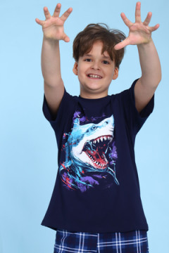 Пижама с шортами арт. ПМ-022-058 Акула