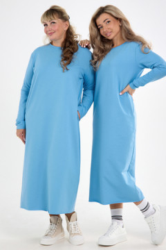 Платье футер-длинное