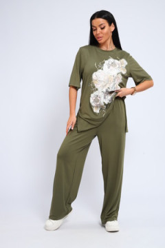 Костюм с брюками из вискозы 397