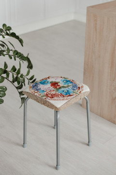 Подушка для мебели Сидушка на табурет квадратная