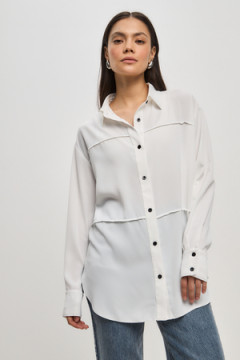 Рубашка классическая офисная с длинным рукавом 56001