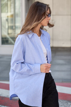 Рубашка оверсайз в полоску хлопковая