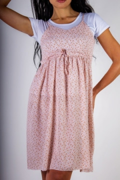 Сарафан с кокеткой+Футболка арт. 8686