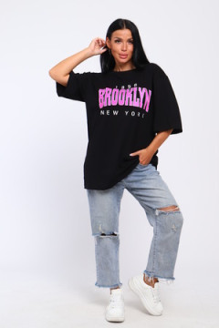 Футболка с надписью Brooklyn, плотность 190гр., Арт. 803