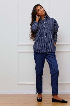 Рубашка Raposa с мелким принтом 301