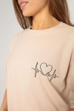 Футболка оверсайз с принтом