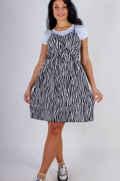 Сарафан с кокеткой+Футболка арт. 8686