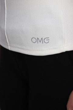 Футболка с швом и стразами ФЖ-002