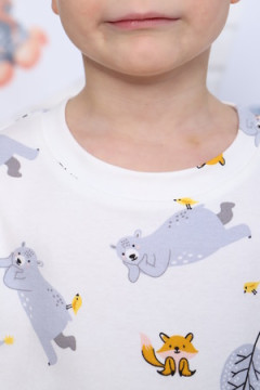 Детская пижама с брюками Зверята