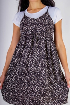 Сарафан с кокеткой+Футболка арт. 8686