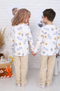 Детская пижама с брюками Зверята