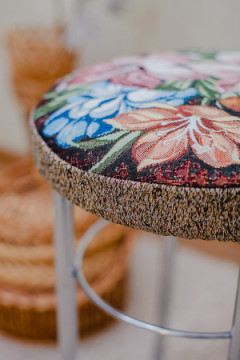 Подушка для мебели Сидушка на табурет круглая