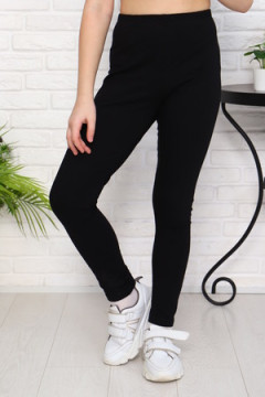 Лосины Черные длинные плотные