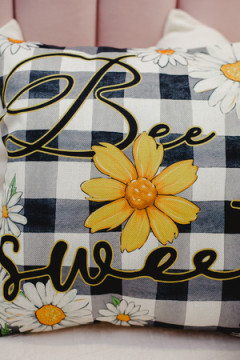 Наволочка декоративная декоративная 2шт рогожка Гном и Цветок