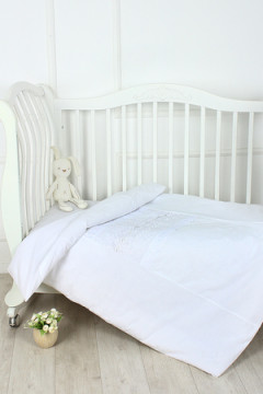 Пододеяльник белый с шитьем на выписку ПОД-ВЫШ