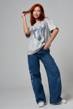 8594 футболка женская оверсайз