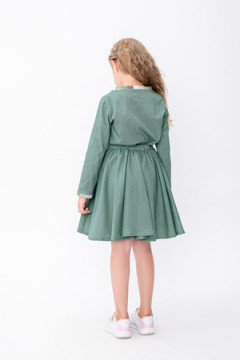 Костюм с юбкой Амели зеленый