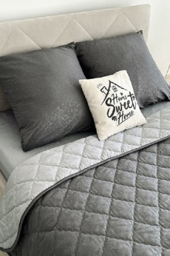 КПБ с одеялом New Style КМ-003 графит-серый