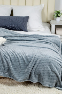 Плед велсофт Bio-Line, мягкий пушистый кубик