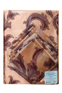 Карамель Скатерть 140*210 +салфетка 30*30(6шт)  трикот