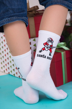 Детские носки высокие Санта Рок