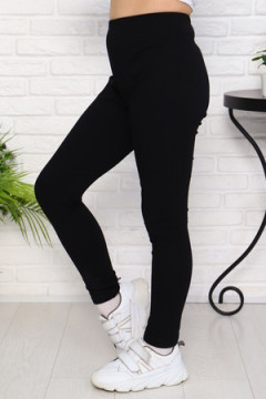 Лосины Черные длинные плотные